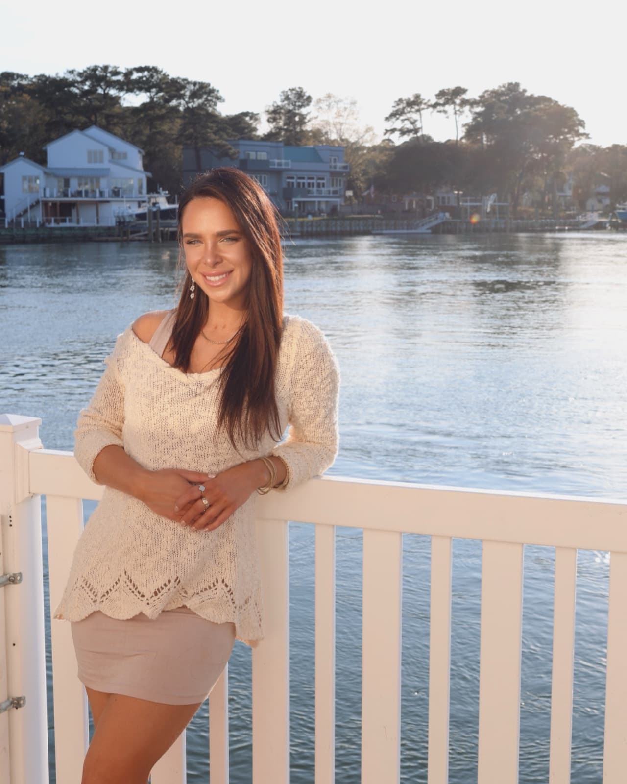 Sadie Arseneault, REALTOR®, on the waterfront in Hampton Roads